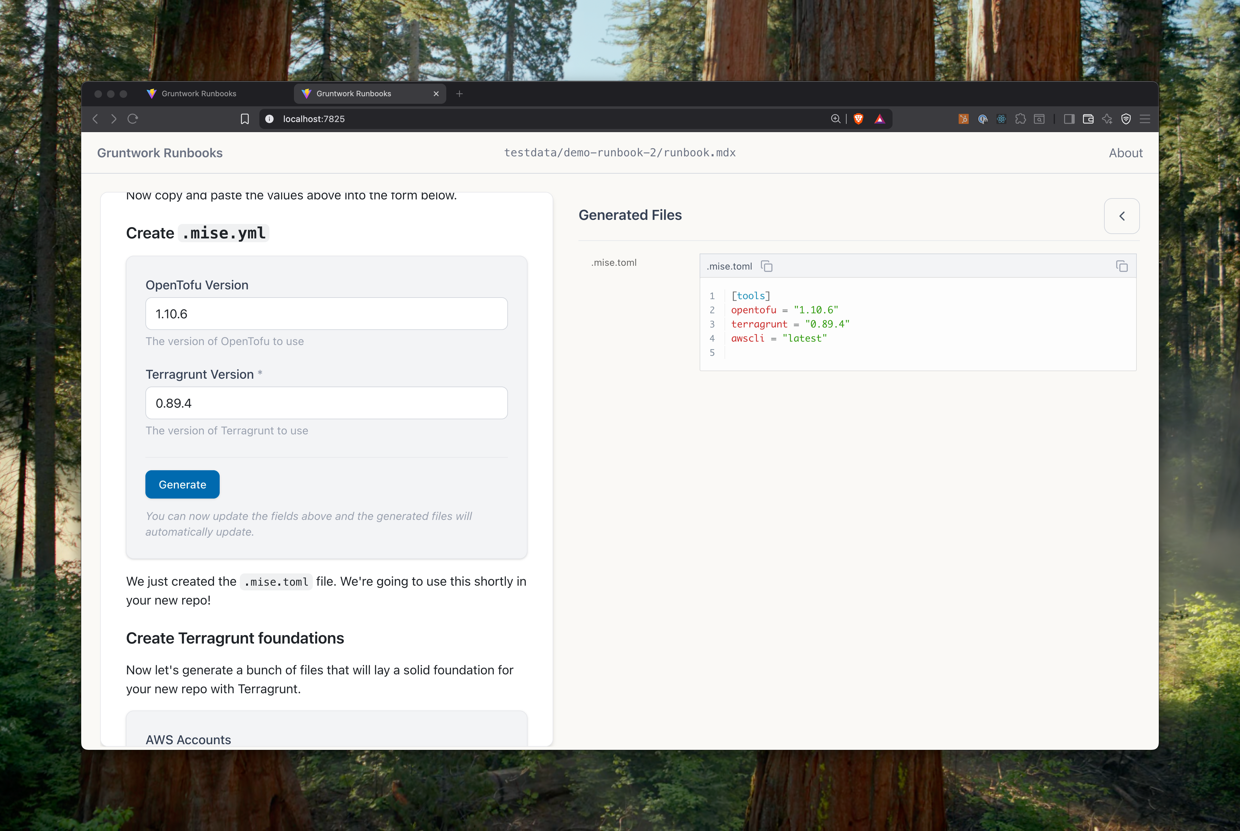 Runbook UI Screenshot 7